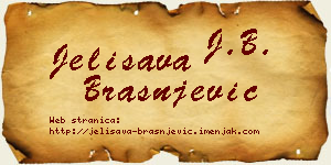 Jelisava Brašnjević vizit kartica